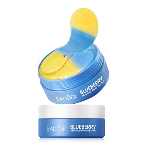 30 Pairs (60pcs) Under Eye Patches, Multi-Moisturizing Under Eye Mask Patches with Blueberry Extract,Cooling Eye Patches for Puffy Eyes and Dark Circles,Overnight Eye Patches for Night Shift Workers | Amazon (US)