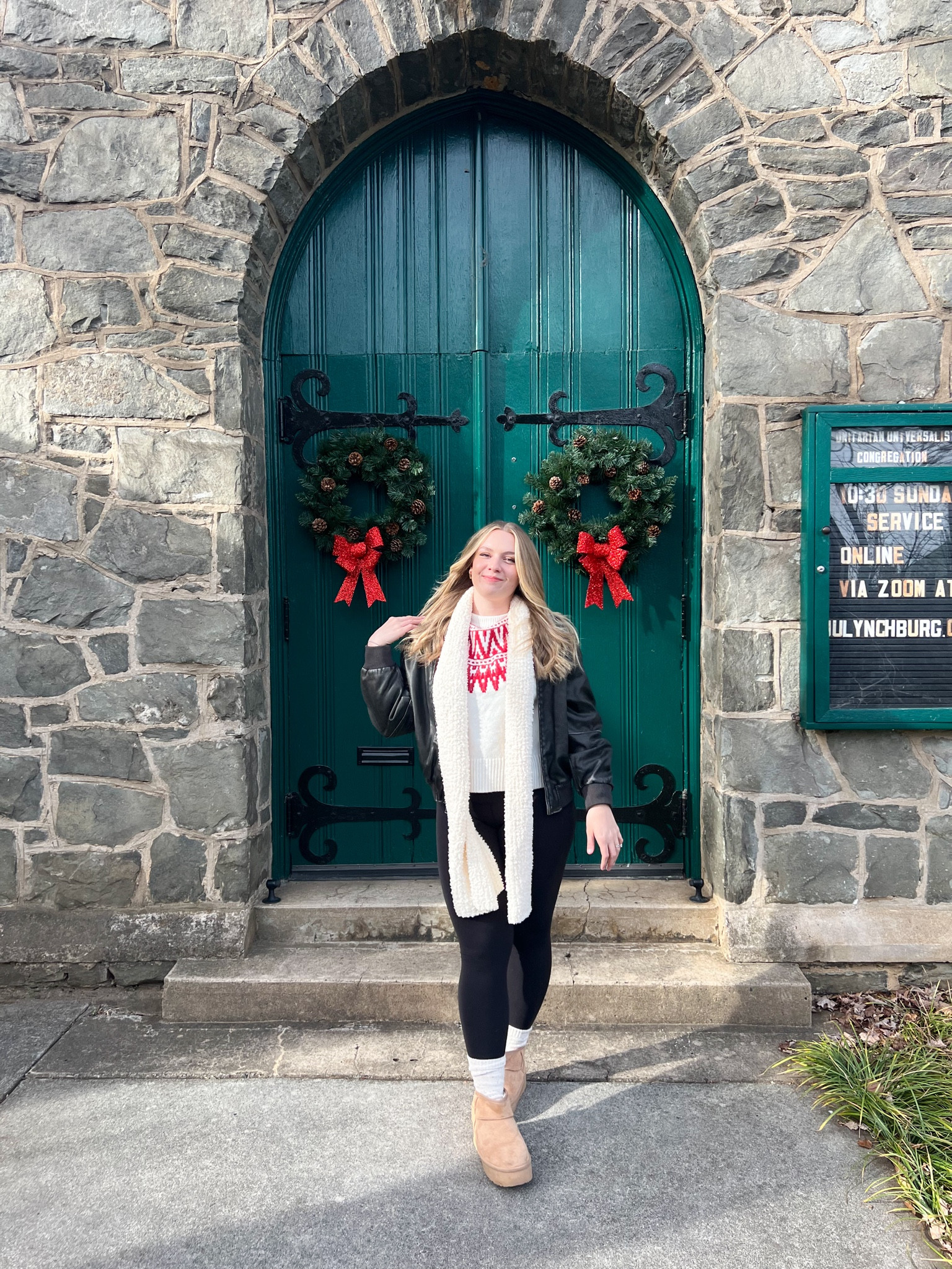 alll the Christmas vibes 🫶🏼🎄

Lovingggg this leather jacket especially 🤩 it’s the perfect amount of oversized ! I’m wearing a size small🥰

#LTKHoliday #LTKmidsize #LTKstyletip
