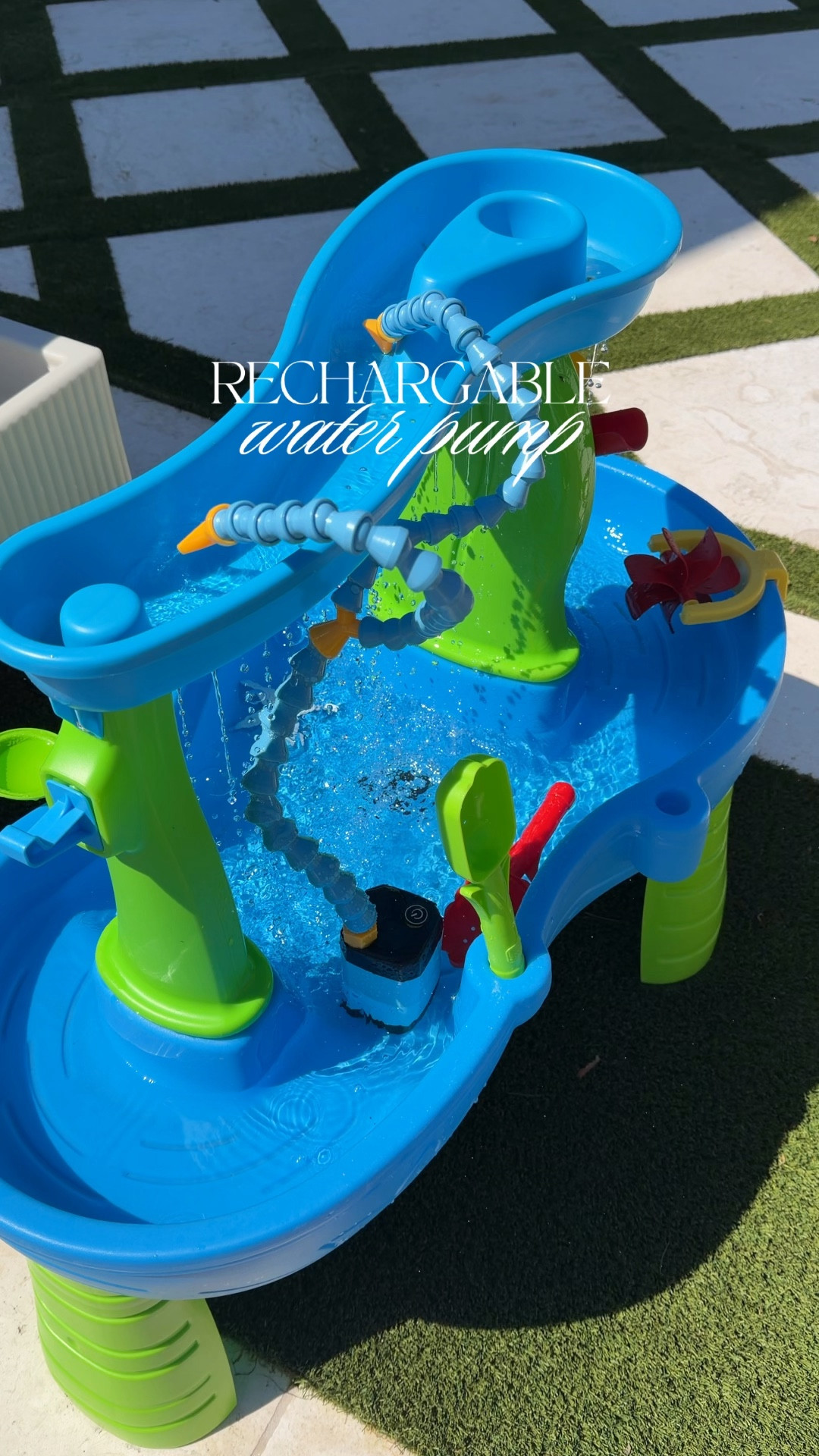Outdoor toys my kids love (age 2, 4, and 6).  Water table, play sink, & more! 

This rechargeable water pump is a must for any water table. No cords or plugging in required! Just charge & suction down to your table- has two spouts that provide continual water flow! 



#LTKHome #LTKKids #LTKSaleAlert