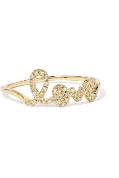 Love 14-karat gold diamond ring | NET-A-PORTER (UK & EU)