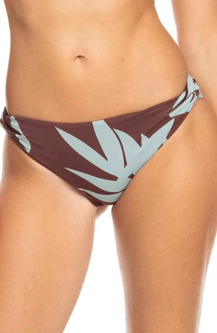 Roxy Palm Cruz Side Tie Hipster Bikini Bottoms | Nordstrom | Nordstrom