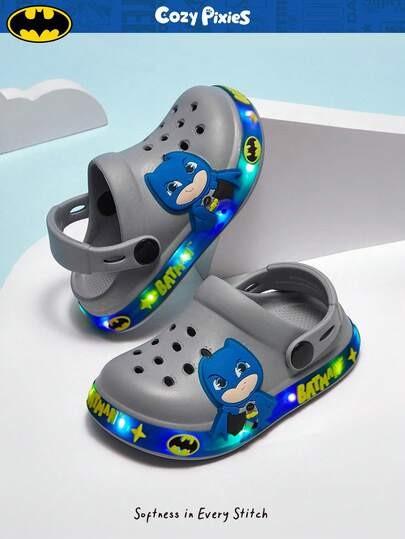 BATMAN X Cozy Pixies Toddler Boys' Comfortable Fashion Green Dinosaur Cartoon Cute Lightweight Br... | SHEIN