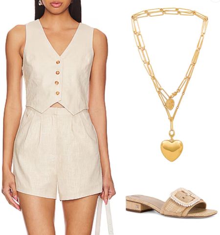 Romper
Necklace 
Sandals
Sandal

Spring Dress 
Vacation outfit
Date night outfit
Spring outfit
#Itkseasonal
#Itkover40
#Itku
#LTKshoecrush