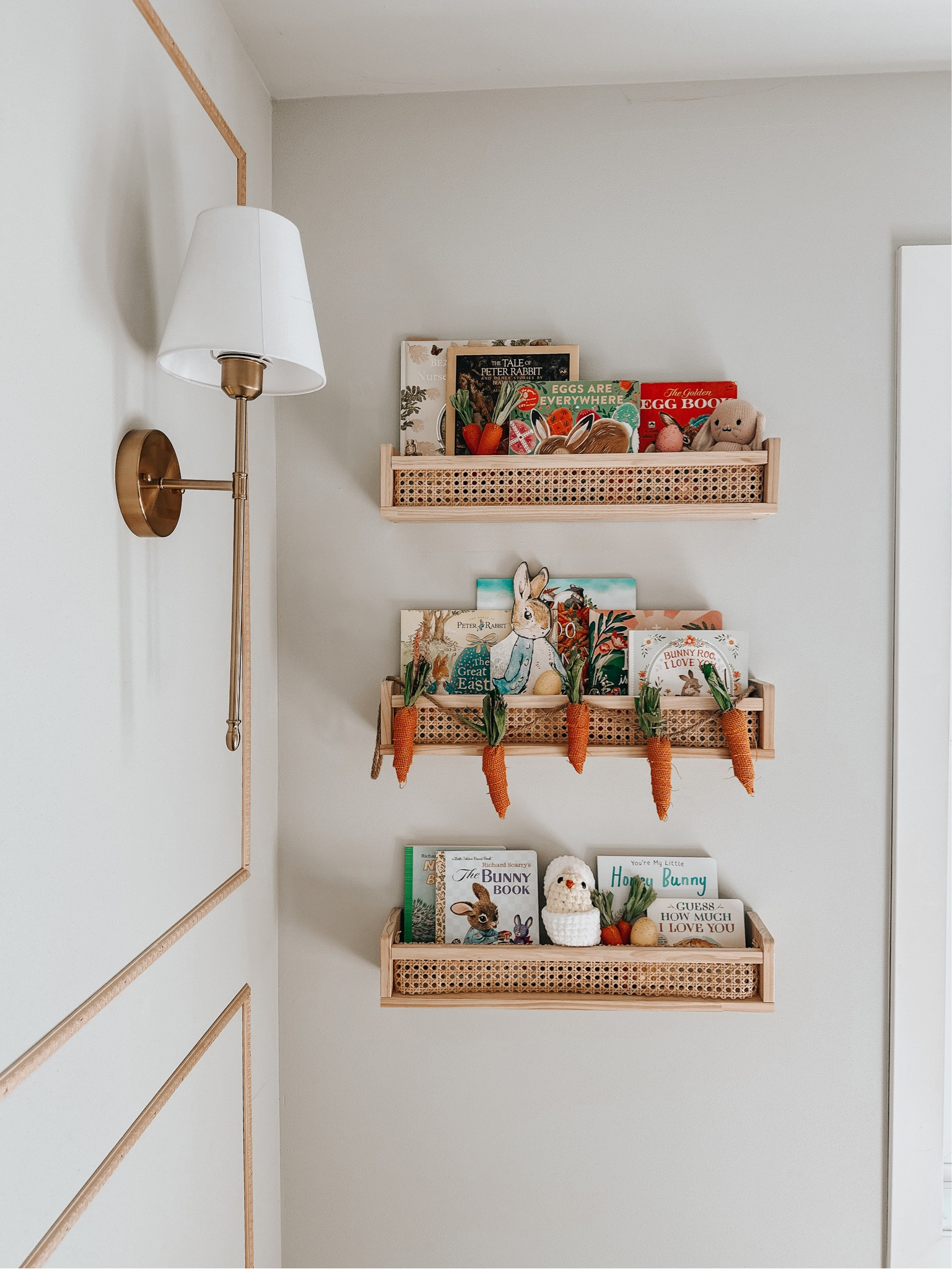 easter children’s book shelf refresh! we love doing these each season or holiday to make it extra special and fun for the kids! Here is everything I included🌼 

#LTKbaby #LTKSeasonal #LTKkids