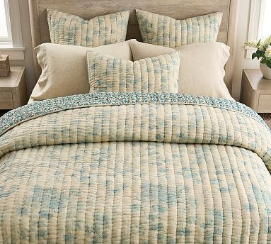 Floral Cloud Reversible Quilt | Pottery Barn (US)