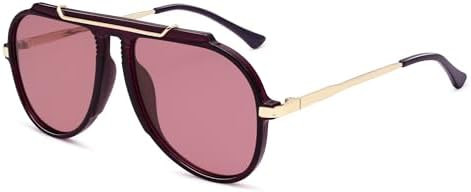 SOJOS Retro Oversized 70s 90s Aviator Sunglasses for Women Men Trendy Vintage Square Sun Glasses ... | Amazon (US)