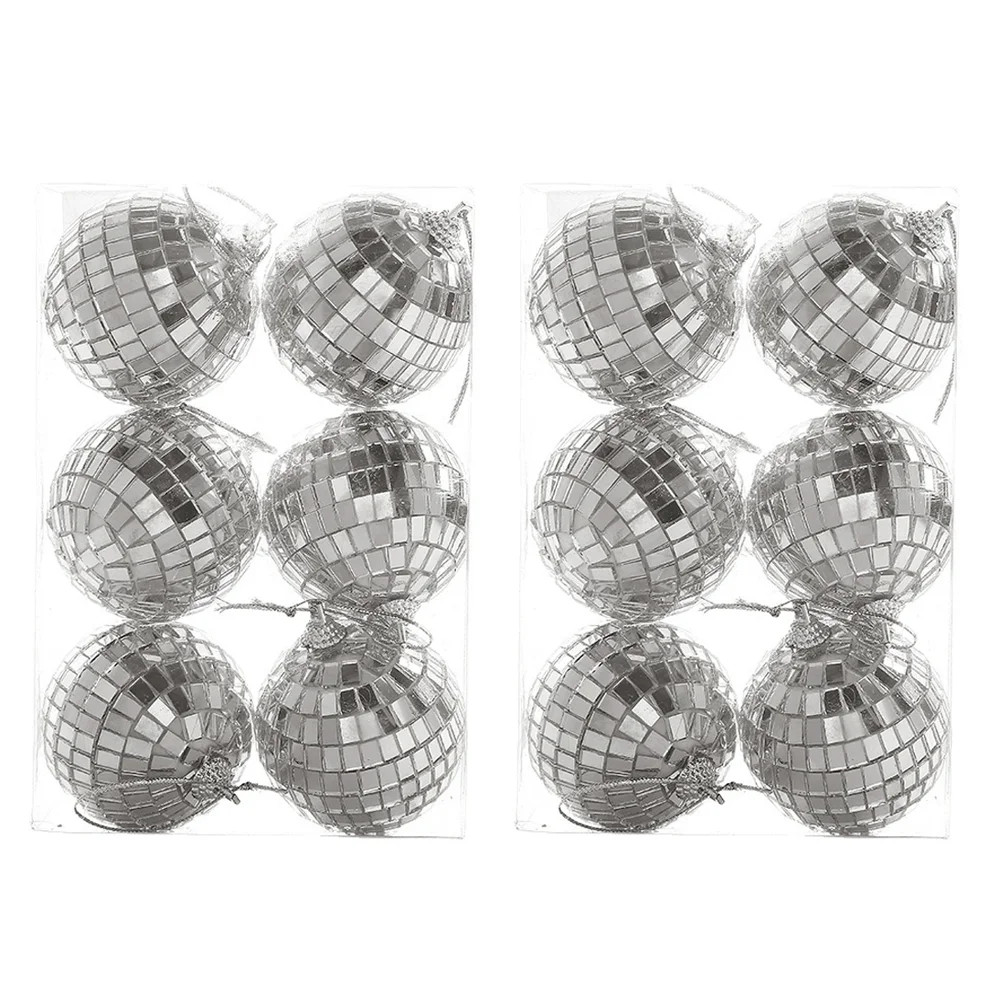 Disco Magic: Enhance Your Celebrations with Reflective Silver Mirror Balls - 2cm-12pcs | Walmart (US)