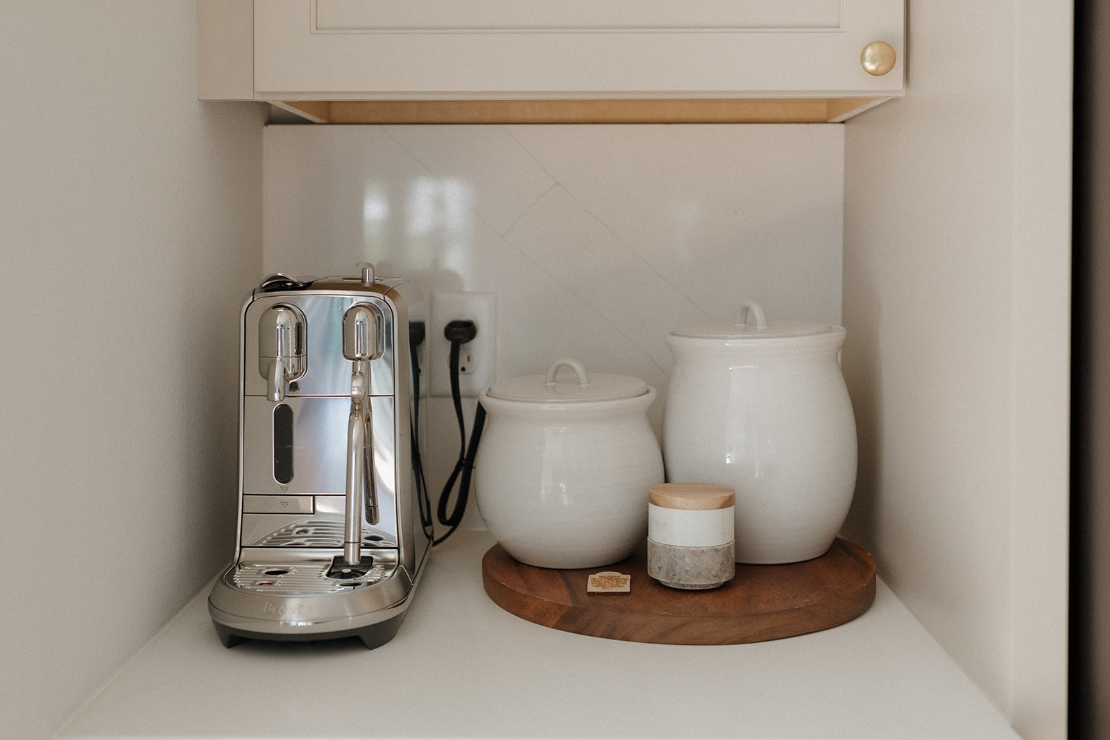 Shop everything in our kitchen! // Wall Color: First Star by Sherwin Williams // Flooring: Coretec LVP in Springfield Oak // Cabinets: Custom by Countryside Cabinets in North Pier (Upper and Lower Cabinetry) and Oyster (Island Cabinetry) 

 #LTKHome