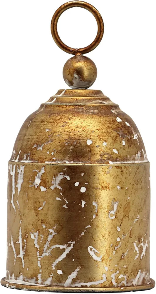 Shabby Chic Metal Christmas Bells, Vintage Gold Bells Hanging, Decorative Cow Bells for Tabletop,... | Amazon (US)