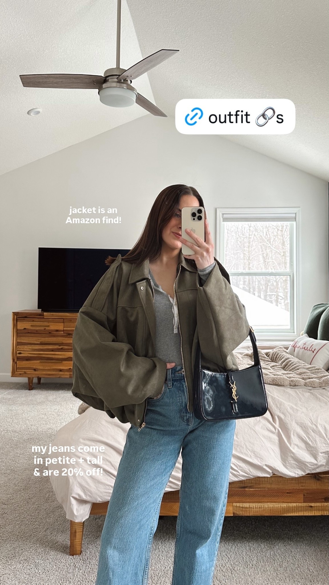 my jeans come in petite + tall & are 20% off! jacket is an Amazon find!

mom brunch fit 🤍 wearing m tops, 27 short jeans - jeans are 20% off!! 

#LTKPetite #LTKSeasonal #LTKootd