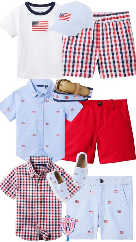 Patriotic boys looks - kids outfit ideas - American - 4th of July - Memorial Day - red white and blue 

#LTKbaby #LTKFind #LTKkids
