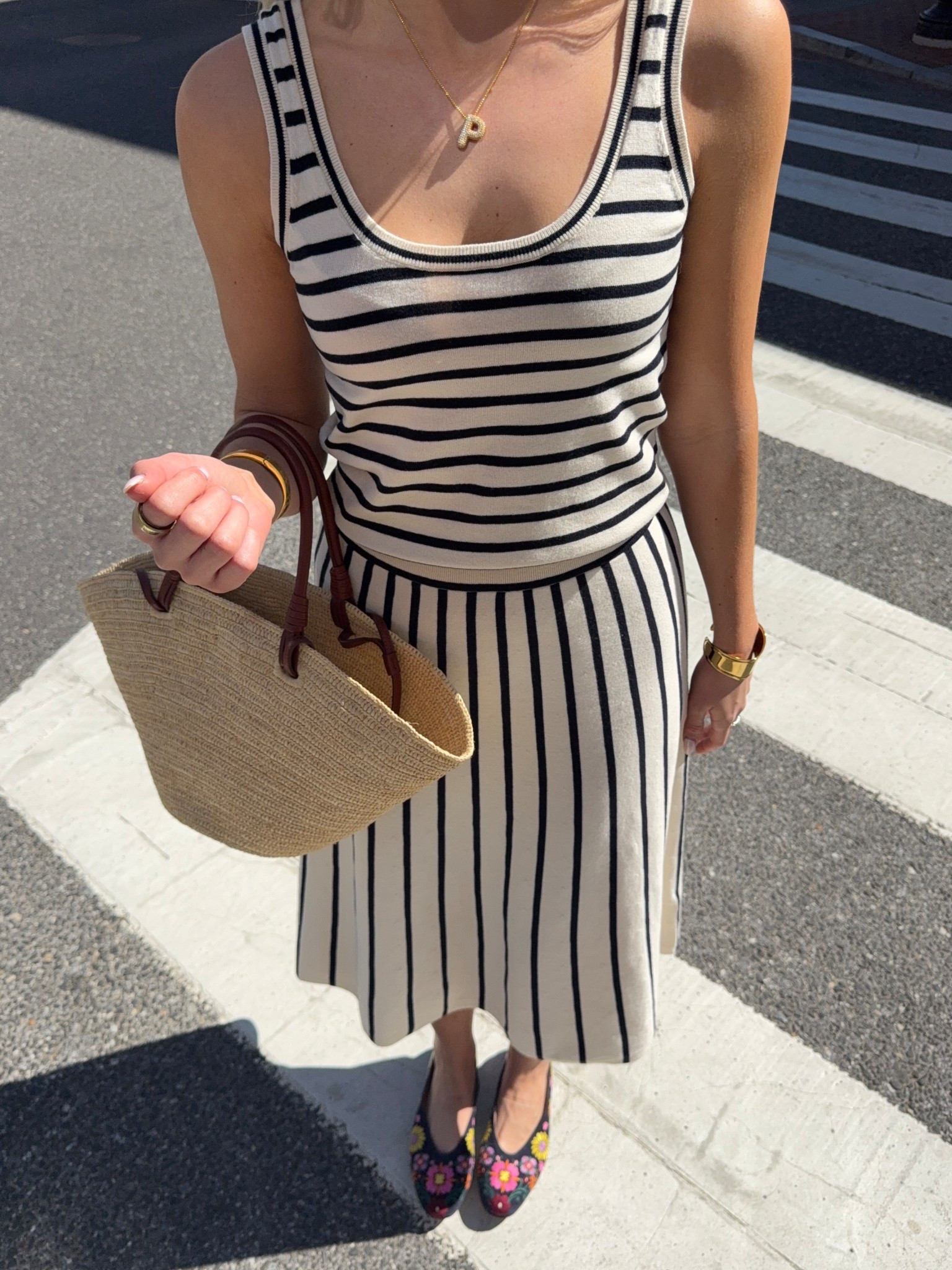 Matching set for spring! Al fits true to size & I love this fun ballet flats & basket bag!

#LTKootd #LTKdayinmylife #LTKgrwm
