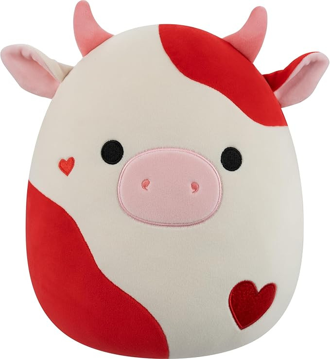 Squishmallows Original 12in Idris the Red and White Hearts Cow – Official Jazwares Plush (Mediu... | Amazon (US)