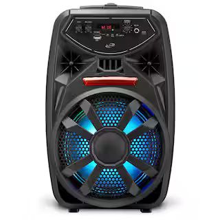 Wireless Tailgate Party Speaker with Built-In 8 in. Speaker, FM Scan Radio, Retractable Handle, W... | The Home Depot