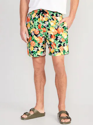 Printed Swim Trunks for Men --7-inch inseam | Old Navy (US)