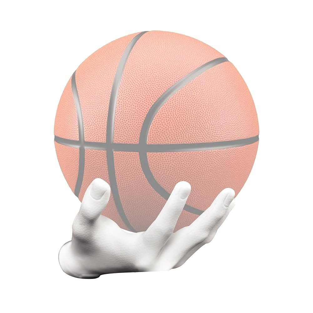 Basketball Holder, Hand Sculpture Ball Holder Wall Mount Art Decor Stand Basketball Storage Rack ... | Amazon (US)