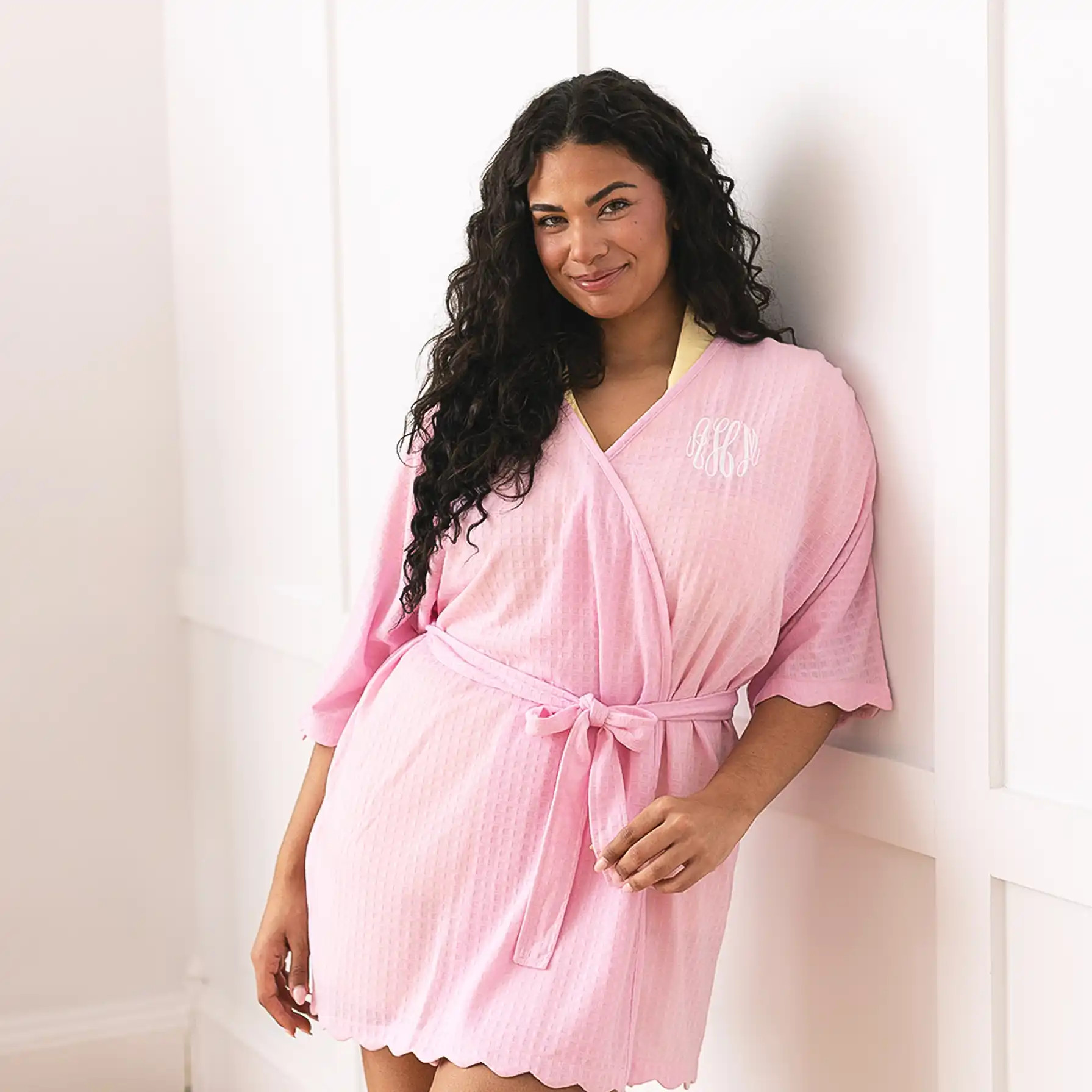 Monogrammed Scalloped Robe | Marleylilly