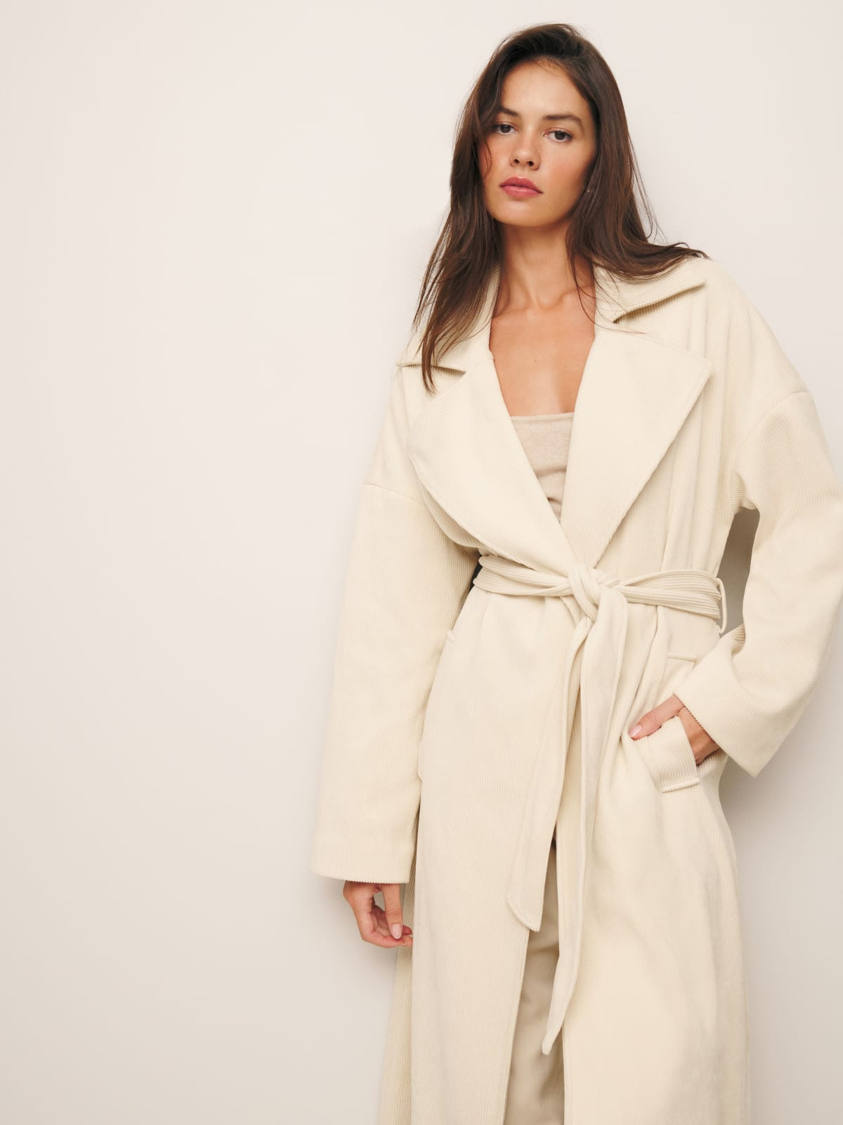 Walden Oversized Wrap Coat | Reformation (Global)
