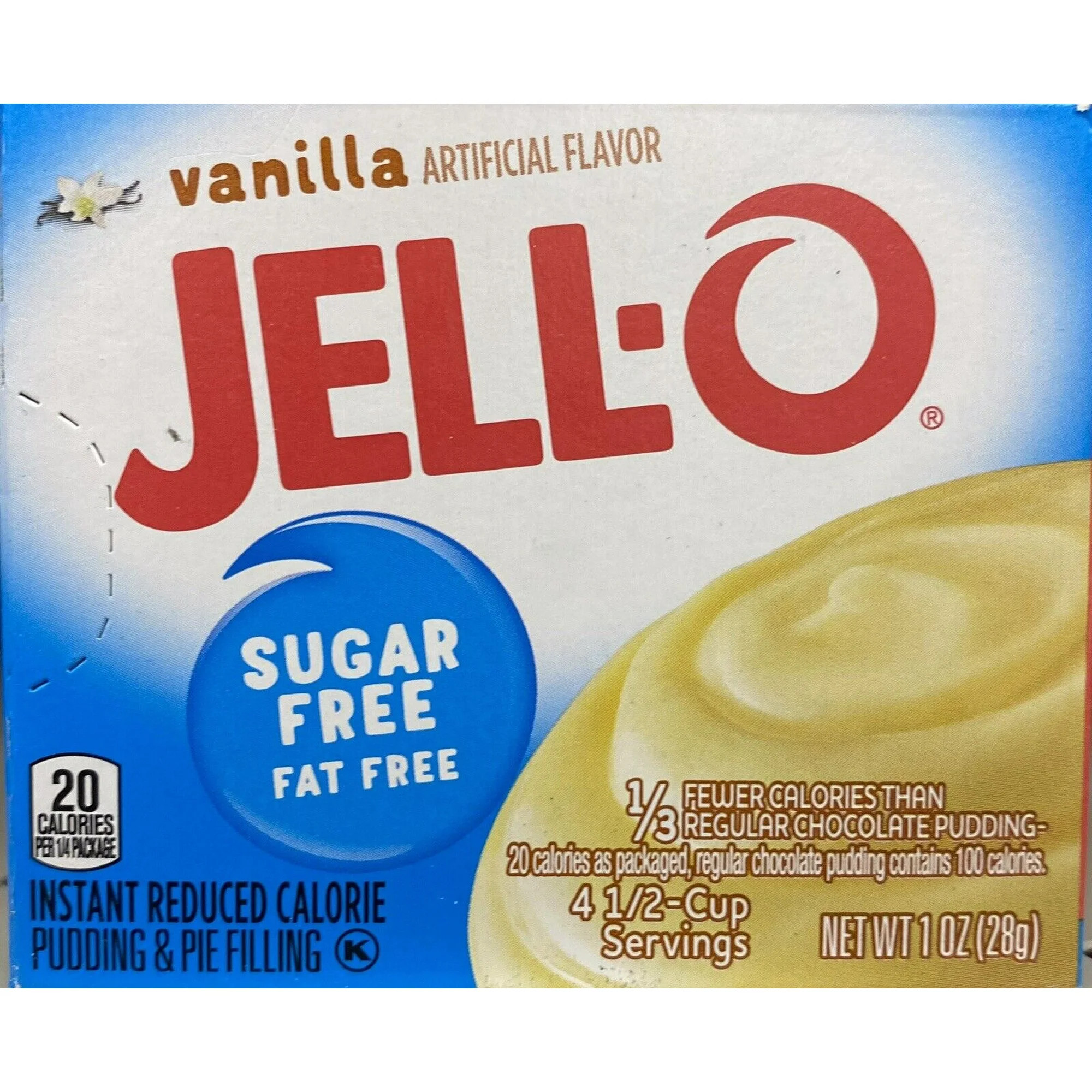 Jello VANILLA SUGAR FREE Instant Pudding & Pie Filling Mix Dessert 1 oz Box | Walmart (US)