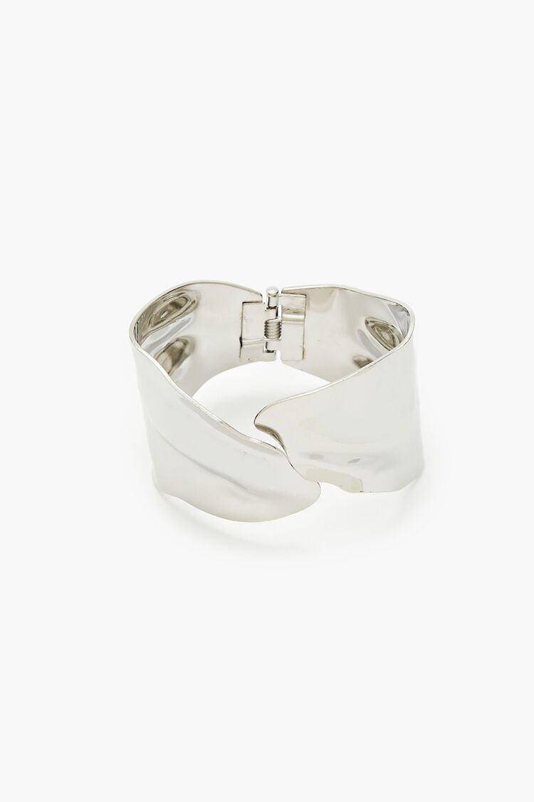 Hammered Abstract Cuff Bracelet | Forever 21