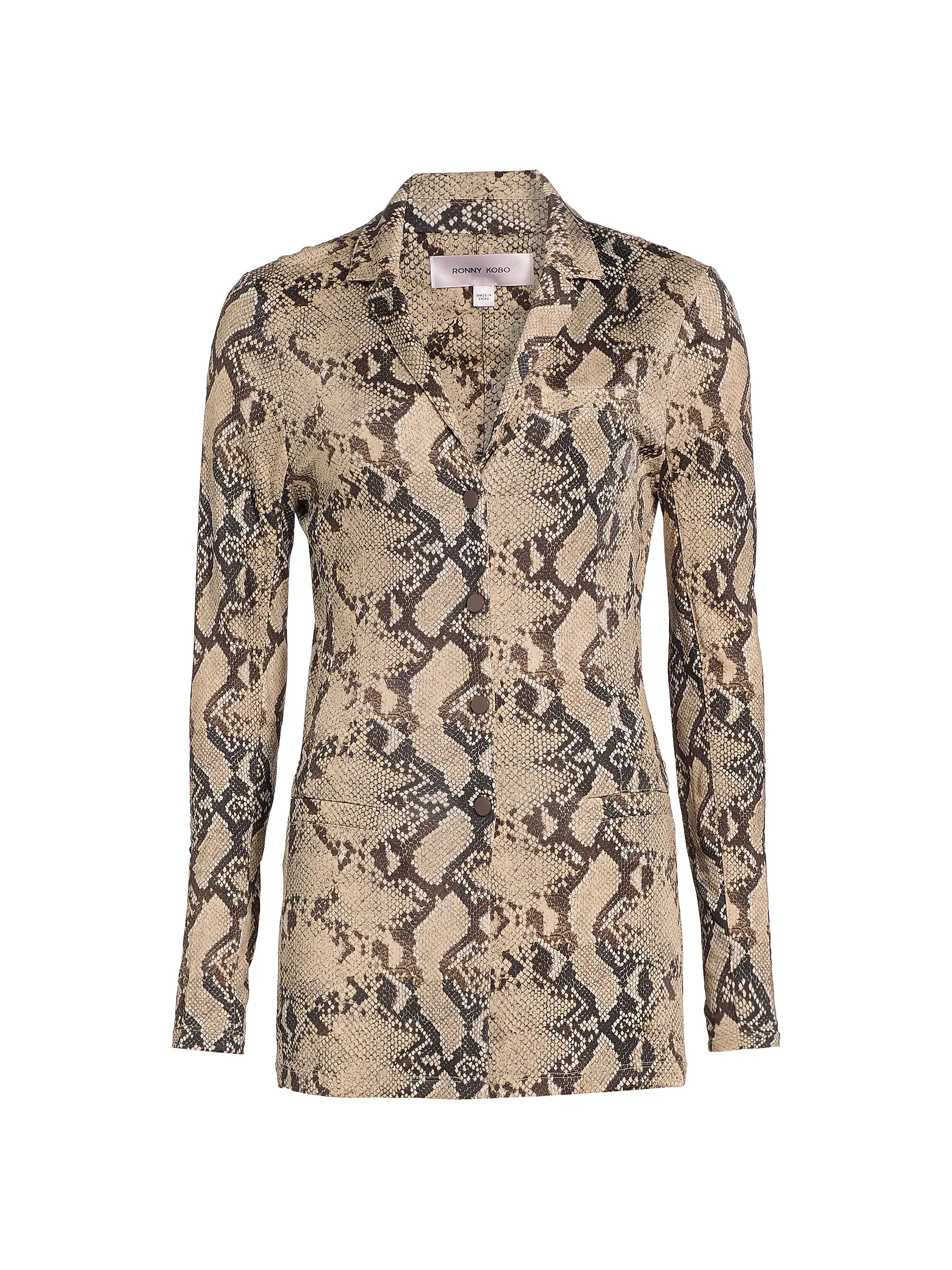 Zena Snake-Print Shirt | Saks Fifth Avenue