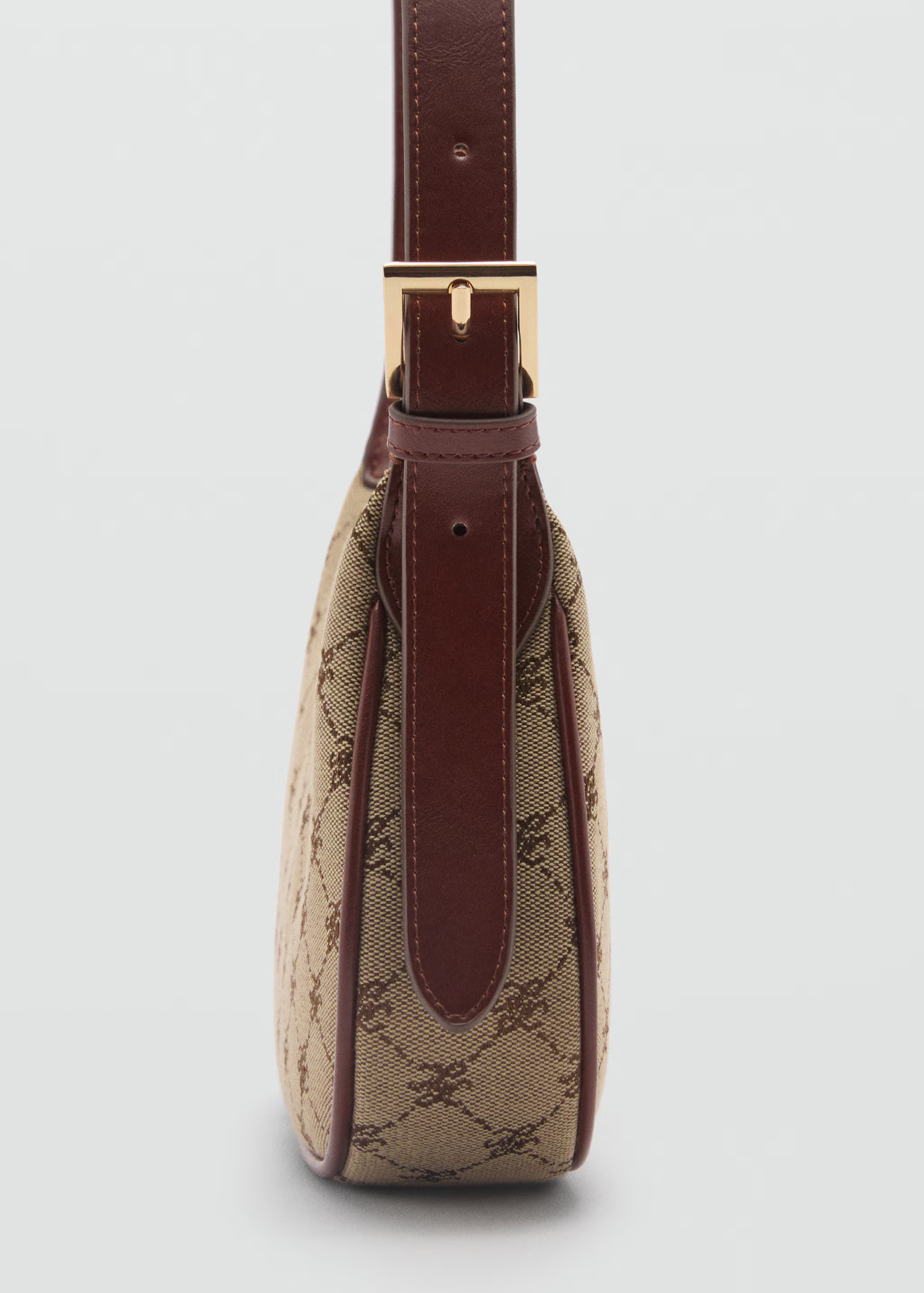 Shoulder bag with printed logo - Woman | MANGO USA | MANGO (US)