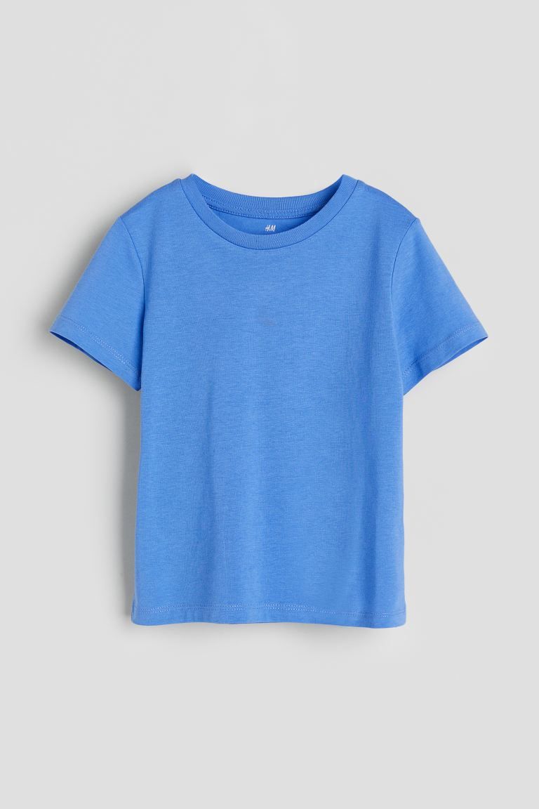 Cotton T-shirt - Blue - Kids | H&M US | H&M (US + CA)
