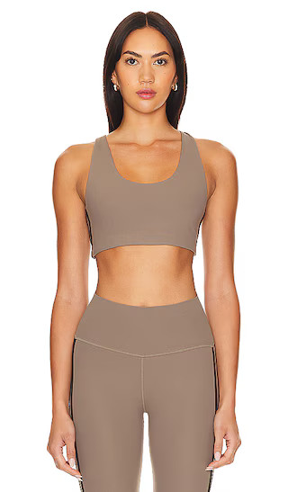 Ella Airweight Sports Bra in Lentil & Black | Revolve Clothing (Global)