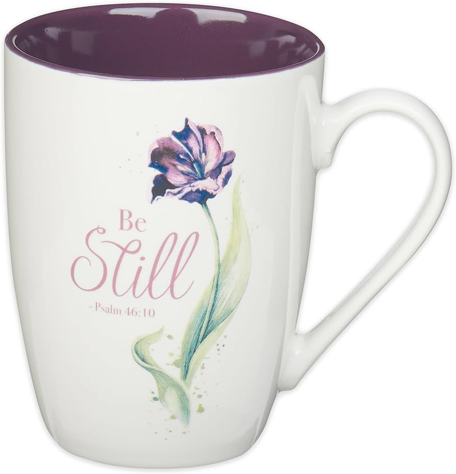 Christian Art Gifts Purple Tulip Ceramic Coffee Mug – 12 oz. Microwave & Dishwasher-safe Non-To... | Amazon (US)