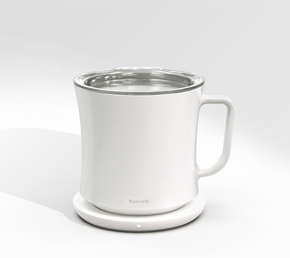 hurkins Smug, up to 149℉ Coffee Mug Warmer & Mug & pctg Lid Set, self Heated Cup with Wireless ... | Amazon (US)