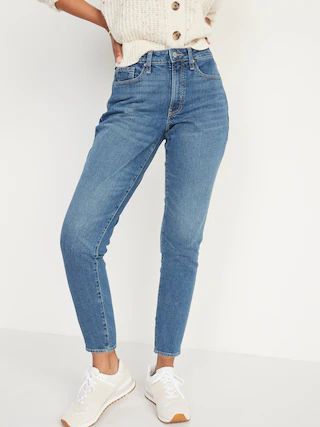 Curvy High-Waisted OG Straight Ankle Jeans for Women | Old Navy (US)