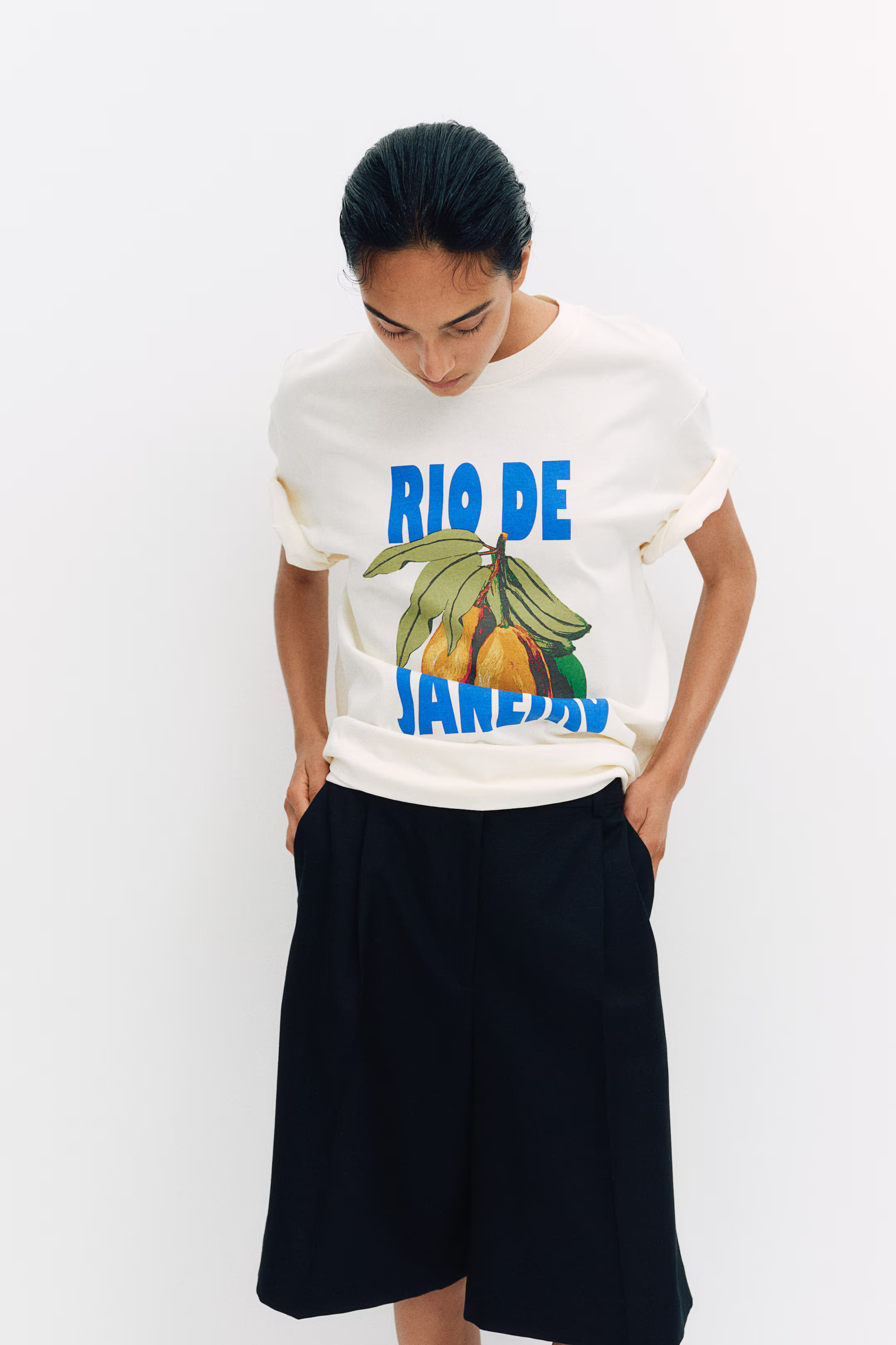 T-Shirt with Printed Motif | H&M (US + CA)