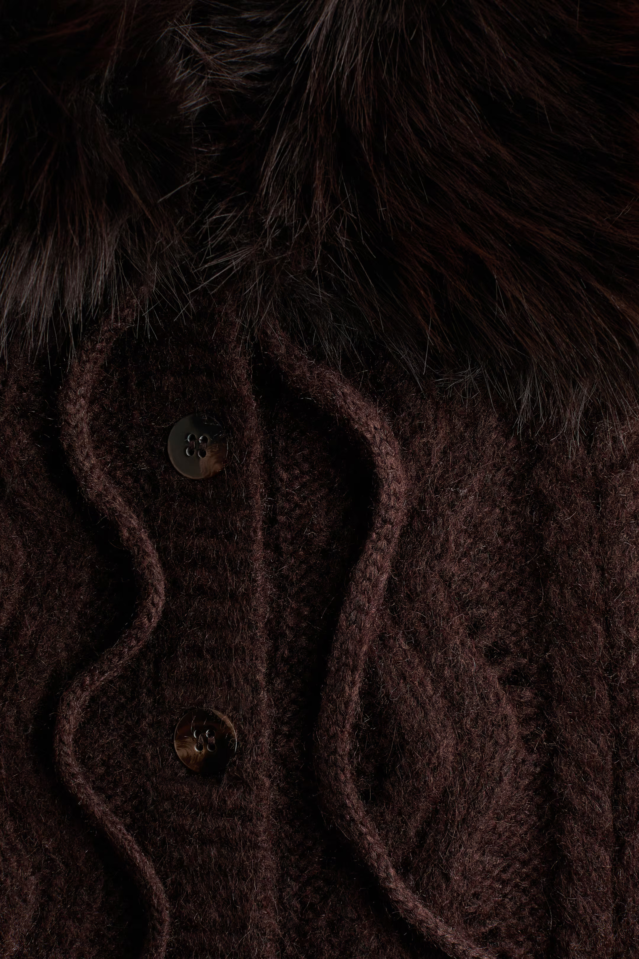 Cable-knit collared waistcoat | H&M (US + CA)