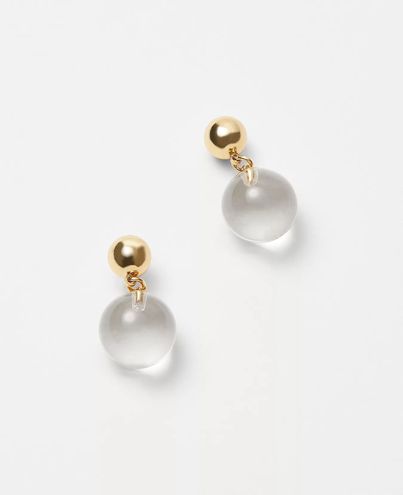 Clear Ball Earrings | Ann Taylor (US)