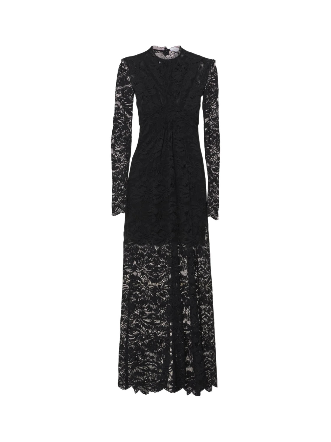 Paco Rabanne Long Sleeved Lace Maxi Dress | Senser US