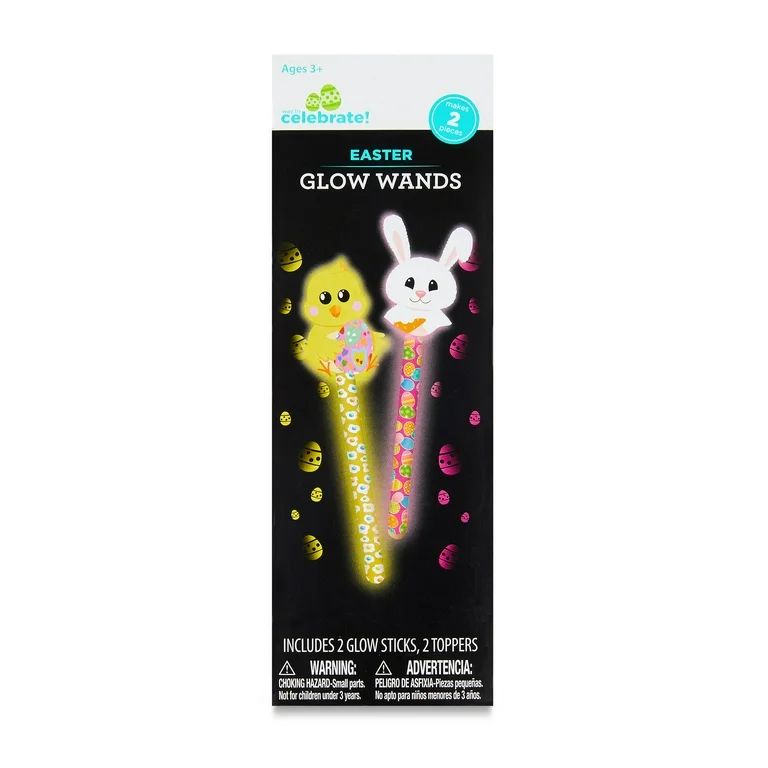 Easter Glow Wands, 2 Count, by Way&nbsp;To&nbsp;Celebrate | Walmart (US)