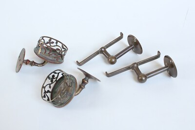 antique bathroom cup tumbler holder shelf supports | jl mott vtg deco victorian   | eBay | eBay US