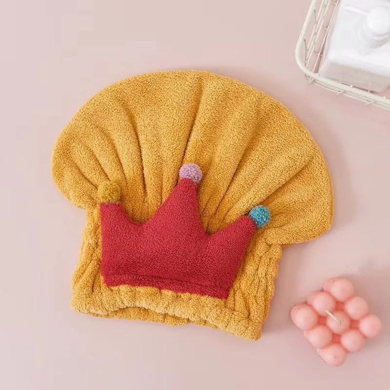 1pc Cartoon Crown Shower Cap for Kids - Super Absorbent Coral Fleece Turban with Creative Design ... | Temu Affiliate Program