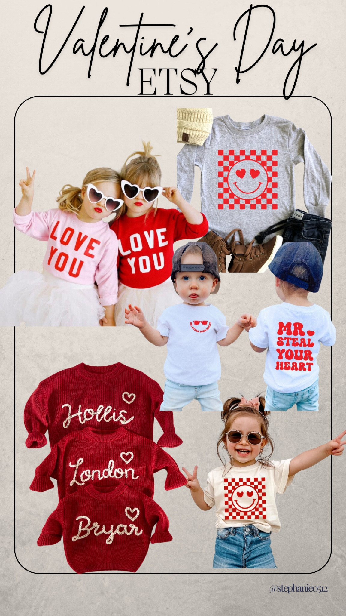 Valentine’s Day outfits for kids, toddler, baby 