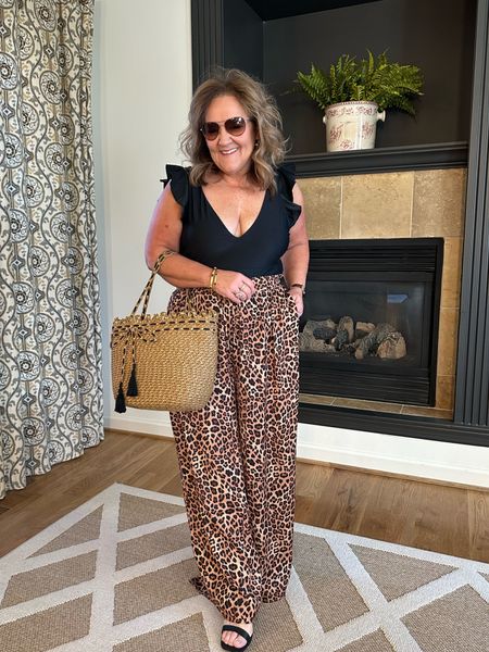 Ready for my beach vacation. 

That I don’t have. But I did just book a trip to Florida so maybe some pool time! 
Suit size 14
Coverup pants size XL. These are too flowy. Get your smaller size. 
$10 off with code NANETTEJS10

And I have loved these Brighton sunglasees. Great quality and style.  No headaches! 
Spring break 

#LTKswim #LTKover40 #LTKfindsunder100