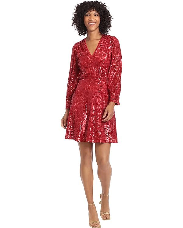 Maggy London Women's Holiday Sequin Dress Event Occasion Cocktail Party Guest of | Amazon (US)