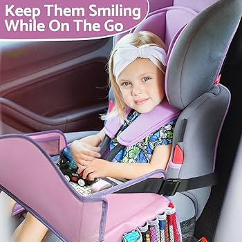 Blissful Diary Travel Tray For Kids Car Seat, Toddler Road Trip Essentials With Drawing Kit, Cars... | Amazon (US)