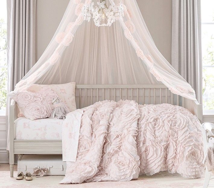 Monique Lhuillier Rosette Quilt & Shams | Pottery Barn Kids