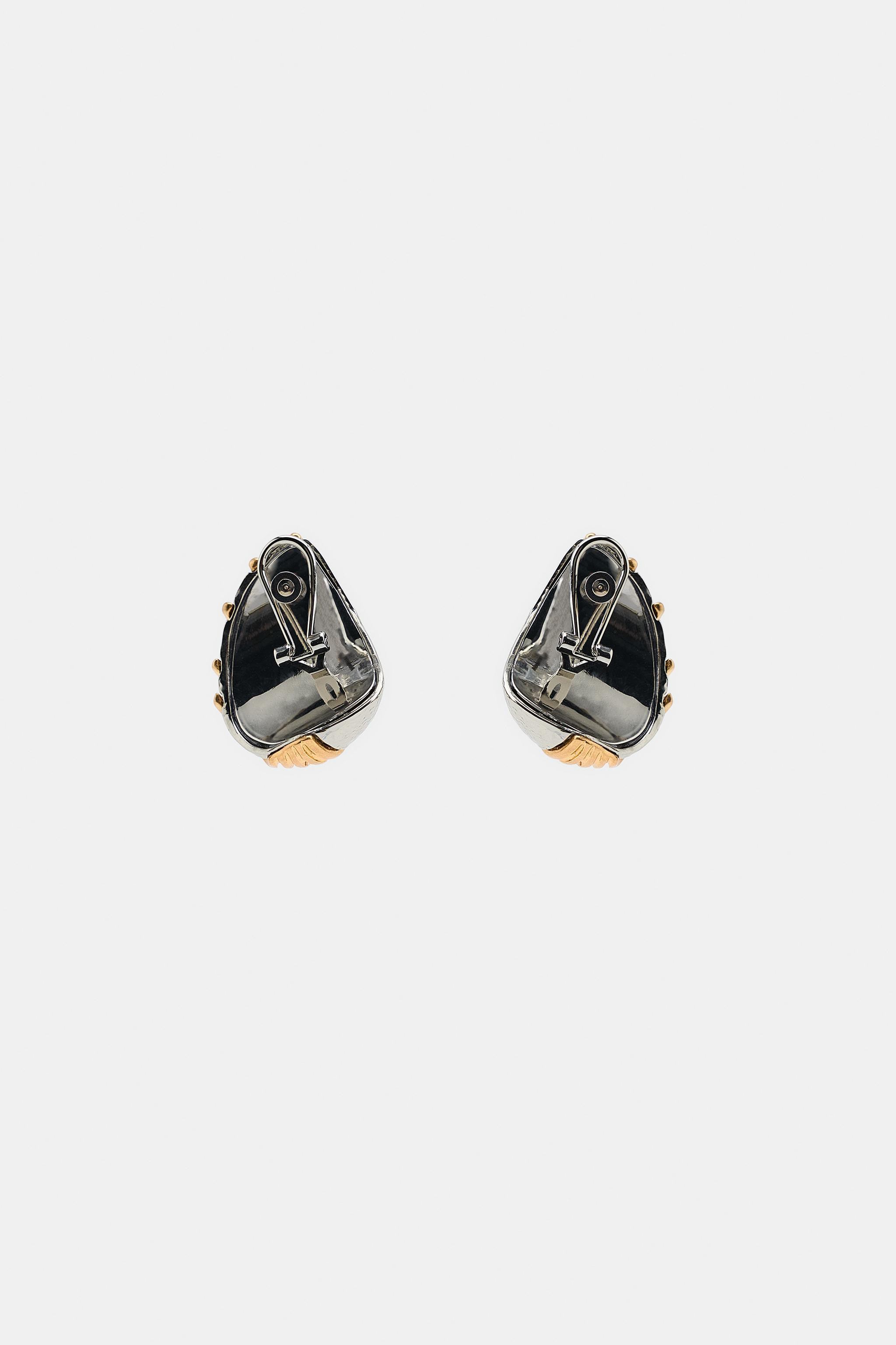 STRIPED MISMATCHED EARRINGS | Zara UK