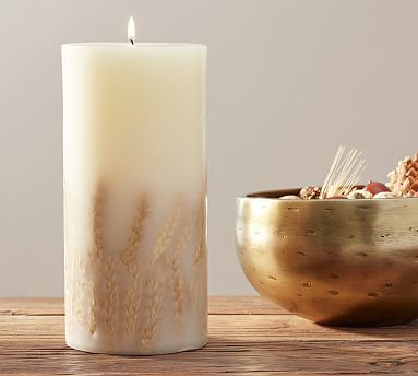 Harvest Spice Scented Pillar Candle | Pottery Barn (US)