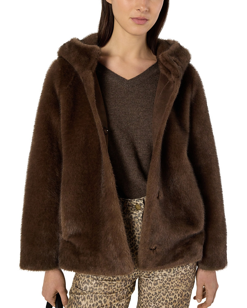 Gerard Darel Morgane Faux Fur Coat | Bloomingdale's (US)