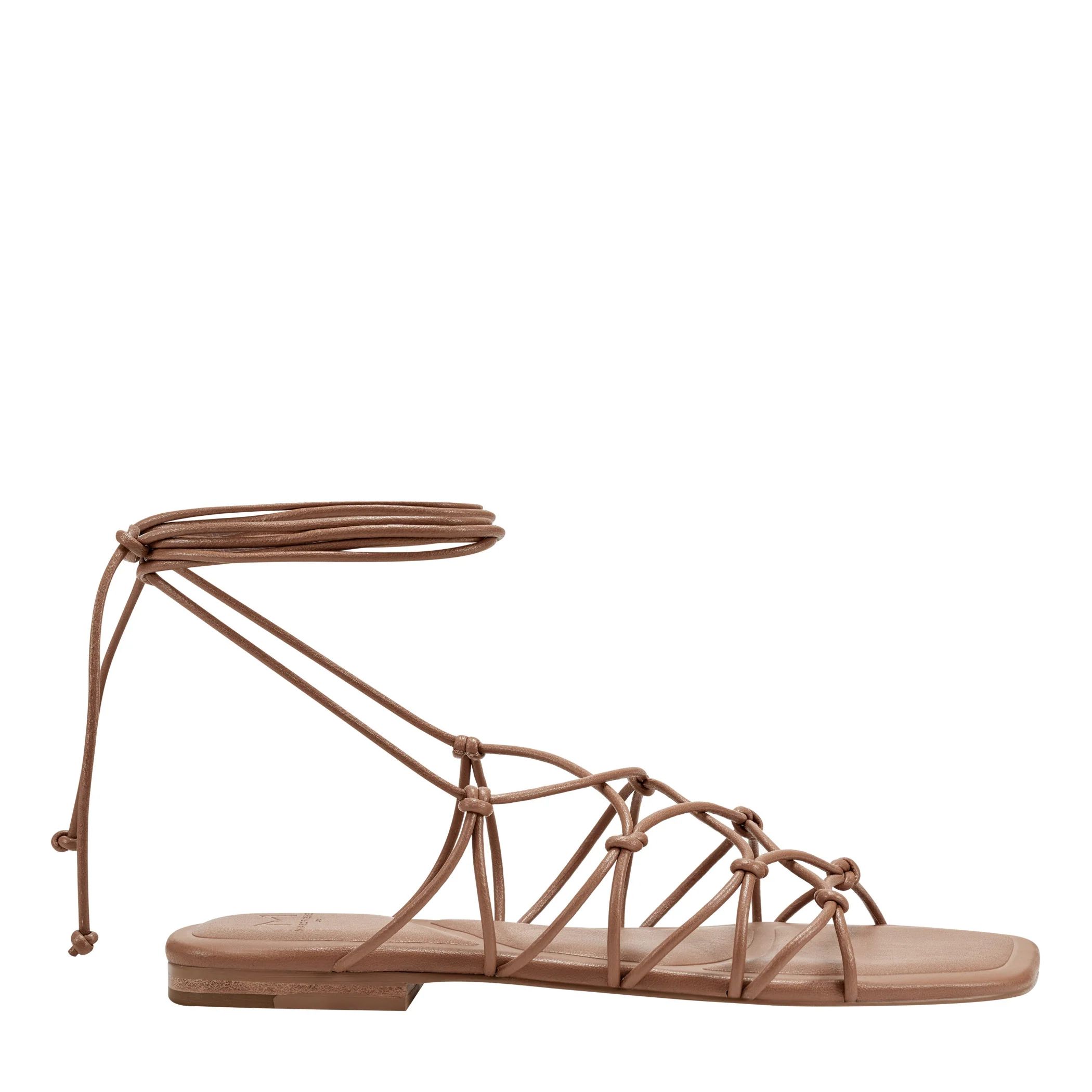 Monnie Ankle Wrap Flat Sandal | Marc Fisher