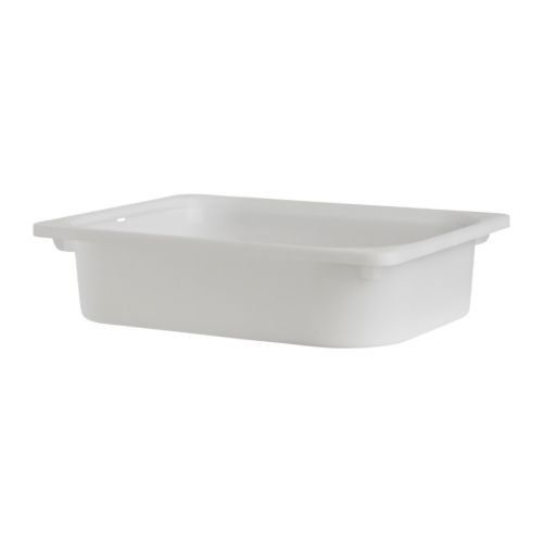 Ikea 800.892.39 TROFAST Storage Box, White; 16.5" x 11.75" x 4 ", Stackable, Compatible with Trofast | Amazon (US)