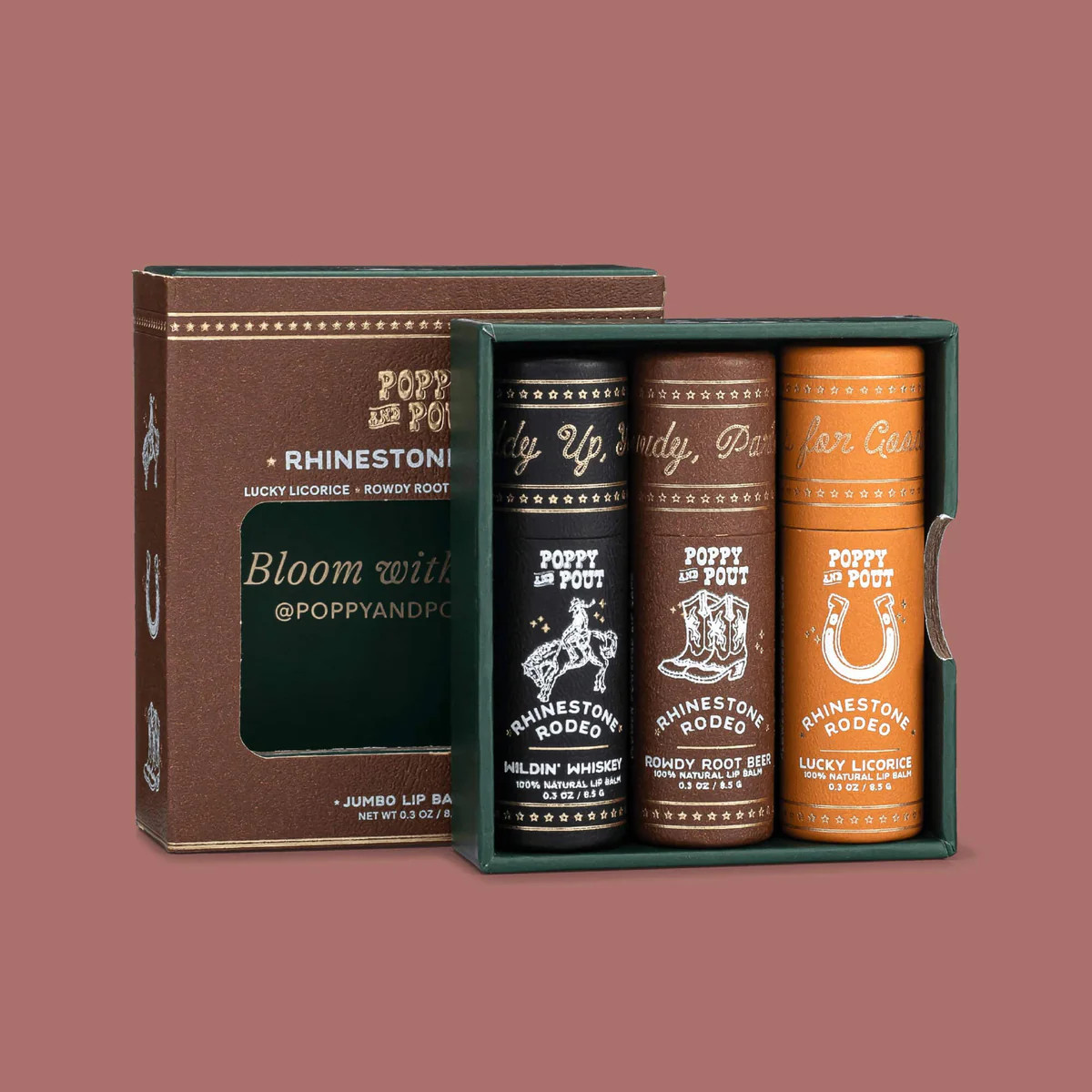 Poppy & Pout - Rhinestone Rodeo (Set of 3) | Ascot + Hart