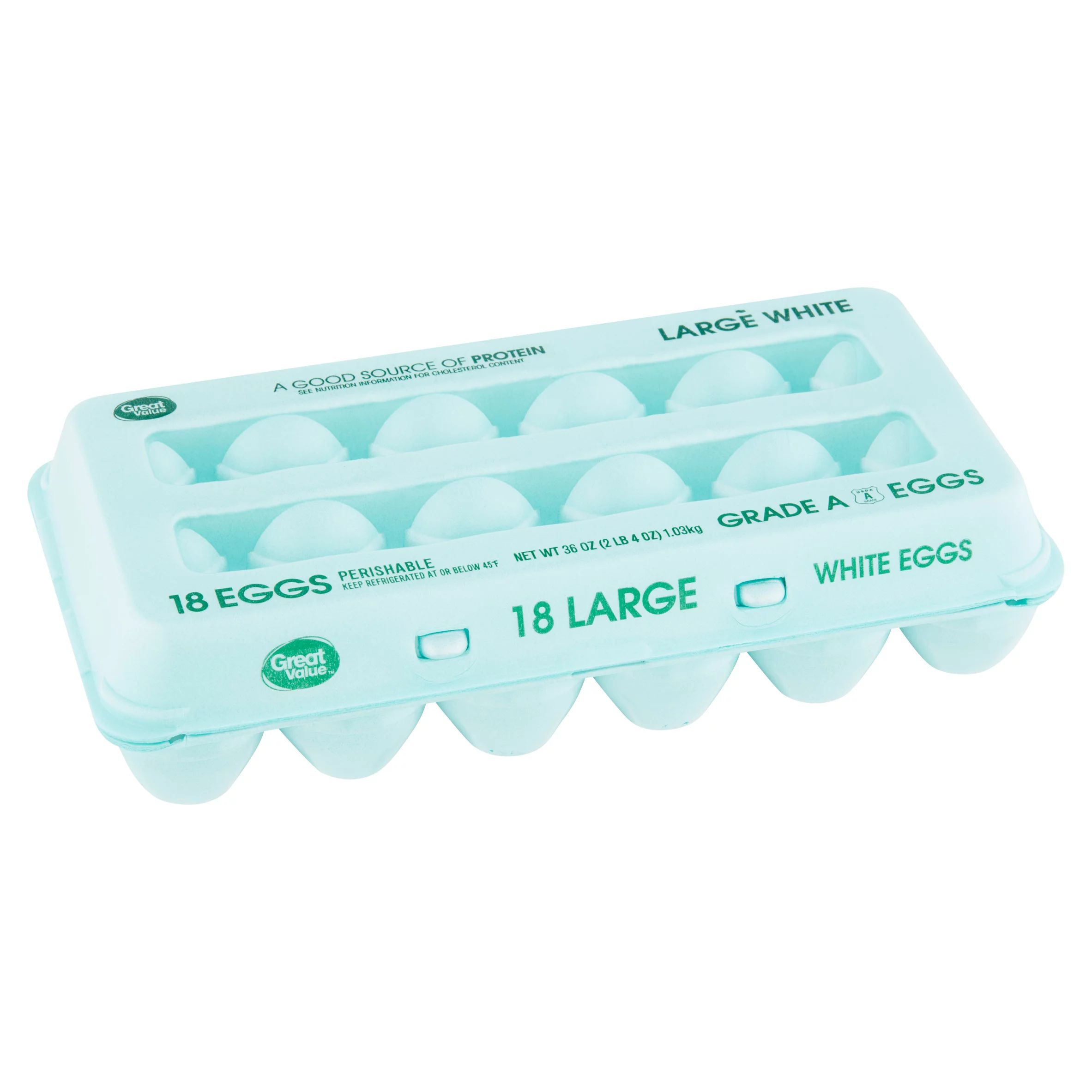 Great Value Large White Eggs, 18 Count | Walmart (US)